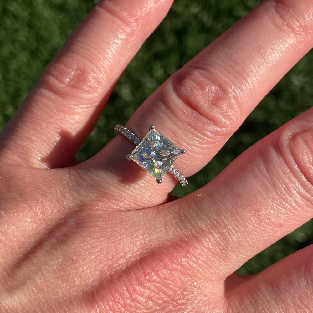 3ct princess cut - Picture 3 of 3